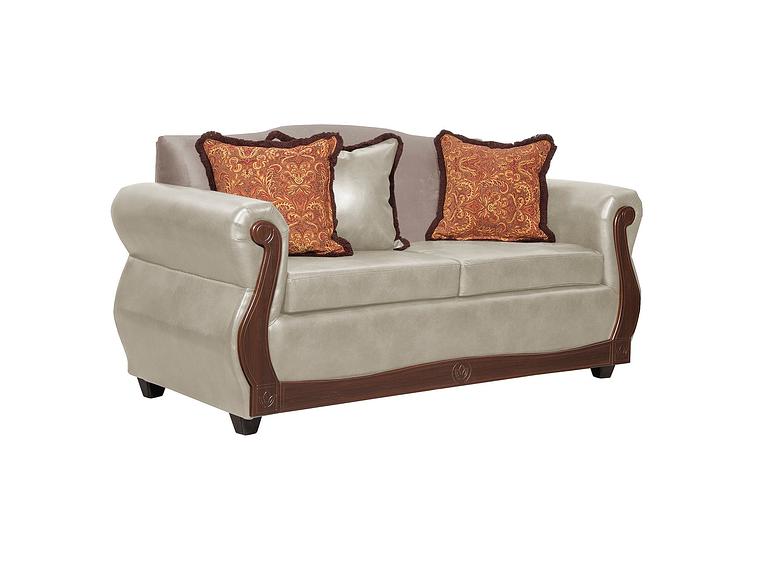 JUEGO DE LIVING 3 2 1 1 GRAN COLUMBIA CREMA 4