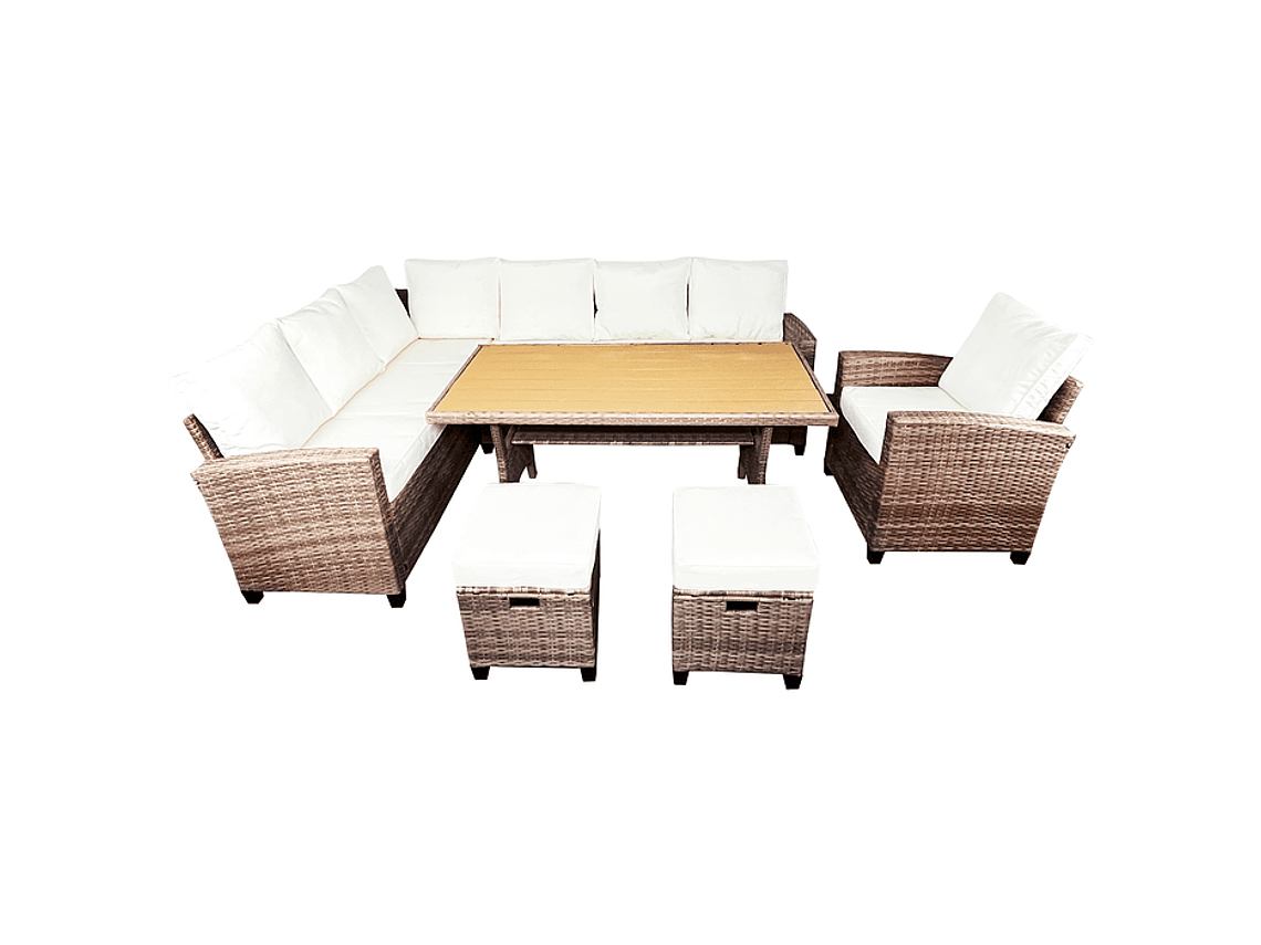 JUEGO LIVING COMEDOR TERRAZA ANASTASIA 10 PERSONAS 1