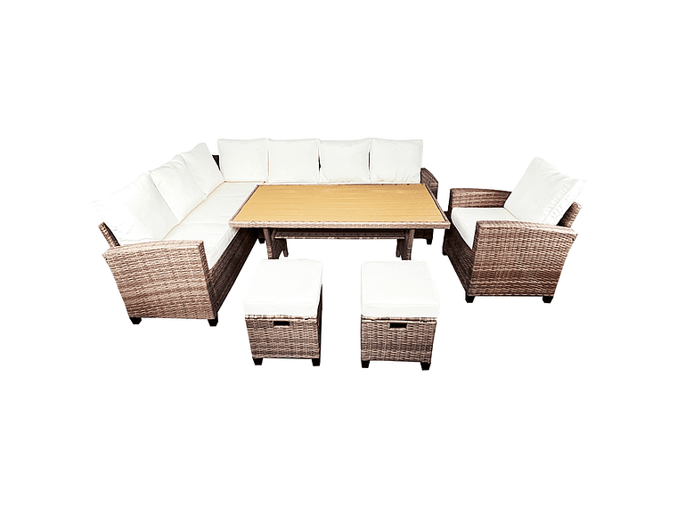 JUEGO LIVING COMEDOR TERRAZA ANASTASIA 10 PERSONAS 1