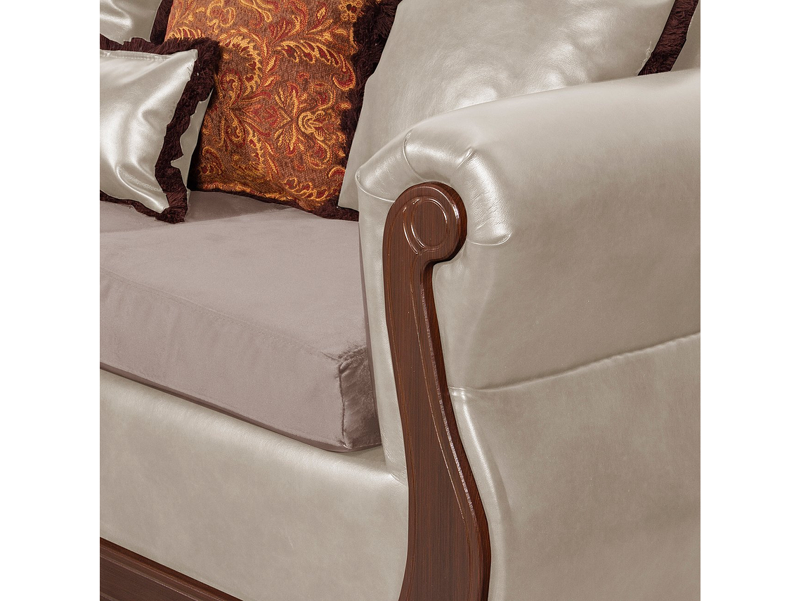 JUEGO DE LIVING 3 2 1 1 GRAN COLUMBIA CREMA 10