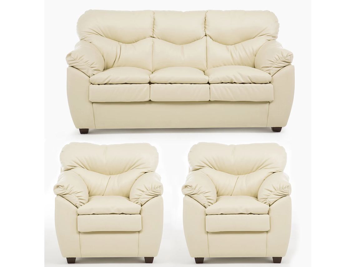 JUEGO LIVING ORION 311 PU BEIGE 1