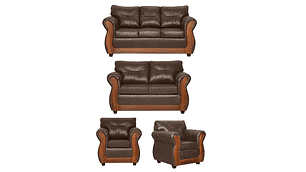 JUEGO DE LIVING 3 2 1 1 TORONTO CHOCOLATE