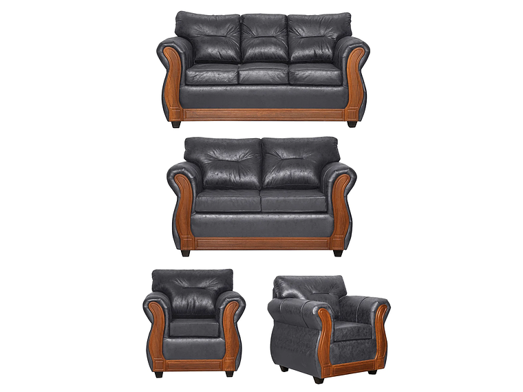 JUEGO DE LIVING 3 2 1 1 TORONTO GRIS 1