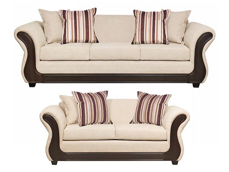 JUEGO DE LIVING INNOVAMUEBLES PALERMO TELA YF BEIGE 32 1