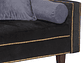 FUTÓN BLACK FACTORY 3 CUERPOS FELPA NEGRO SOFA CAMA VANGUARDIA 200 X110 GRIS - Miniatura 4