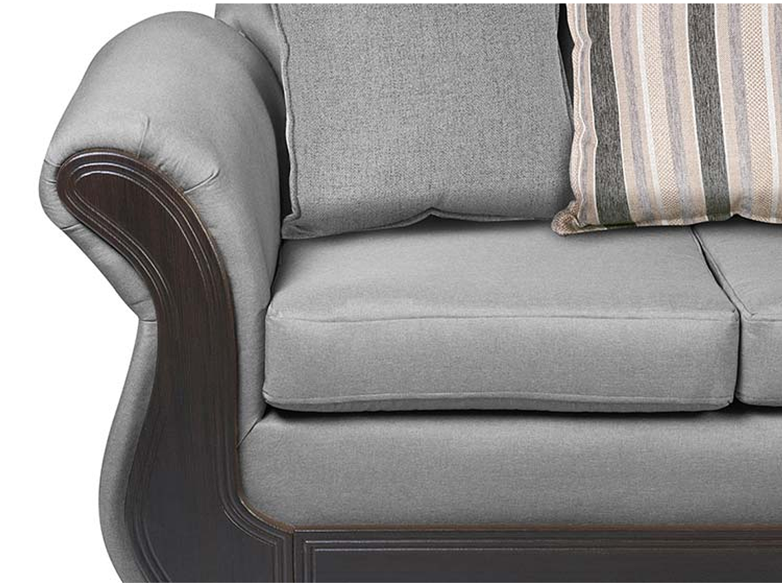 JUEGO DE LIVING INNOVAMUEBLES PALERMO TELA GRIS CLARO 32 2