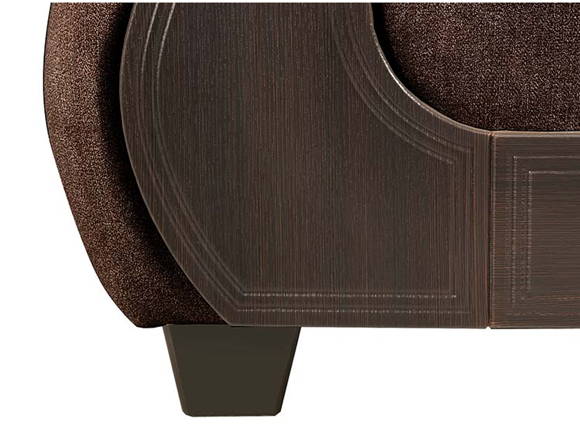 JUEGO DE LIVING INNOVAMUEBLES PALERMO TELA YF CHOCOLATE 32 6