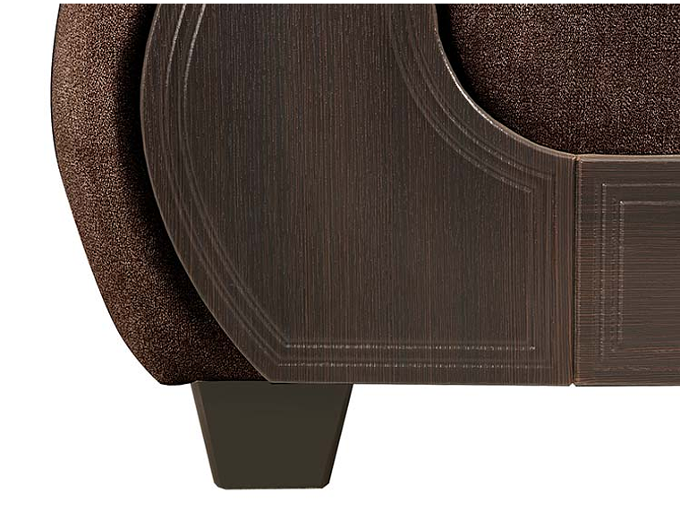 JUEGO DE LIVING INNOVAMUEBLES PALERMO TELA YF CHOCOLATE 32 6