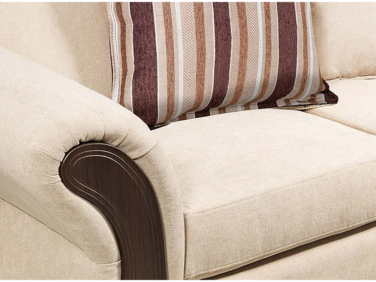 JUEGO DE LIVING INNOVAMUEBLES PALERMO TELA YF BEIGE 32 7