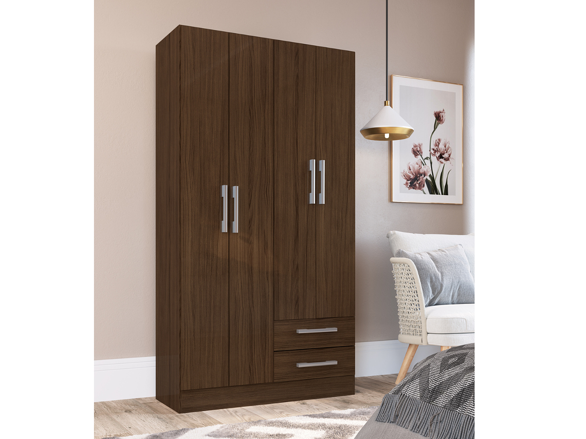 COMBO CLOSET 4 PUERTAS + CLOSET 4 PUERTAS CACAO B4242 3