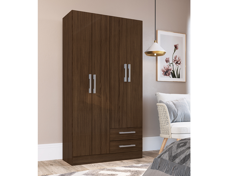 COMBO CLOSET 4 PUERTAS + CLOSET 4 PUERTAS CACAO B4242 3