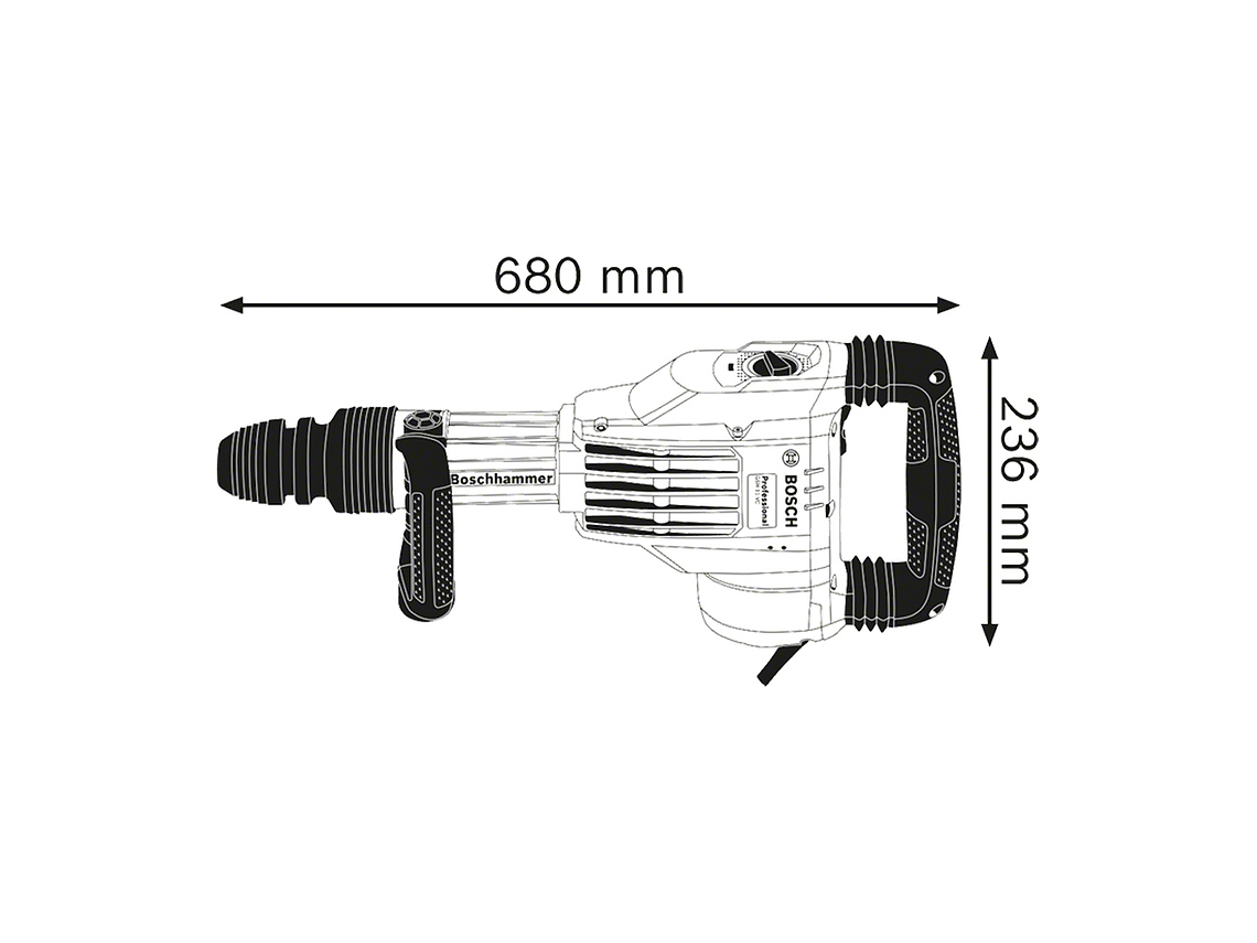 MARTILLO DEMOLEDOR BOSCH GSH 11 VC 1700W 4
