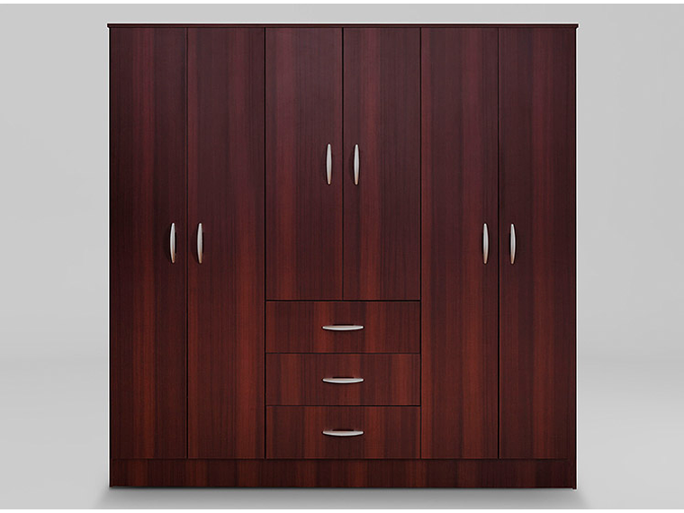 CLOSET CIC MAIPO 6 PUERTAS / 3 CAJONES 180 CM WENGUE 2