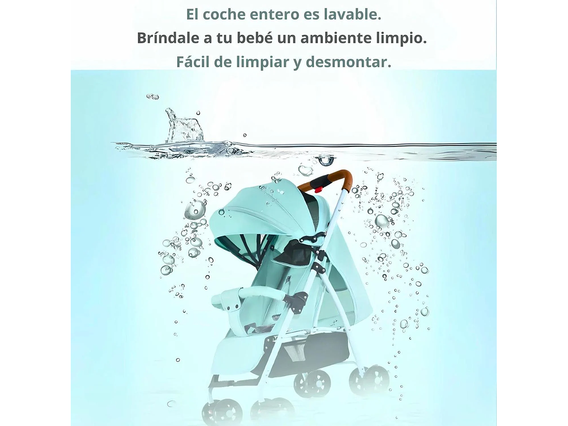 COCHE PARAGUAS DE PASEO PARA BEBÉ PLEGABLE Y RESISTENTE 3