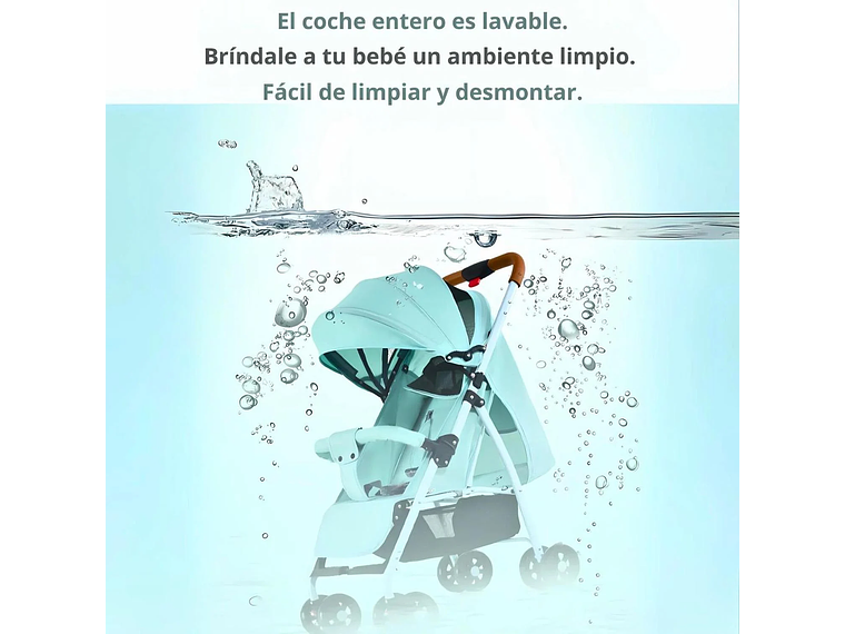 COCHE PARAGUAS DE PASEO PARA BEBÉ PLEGABLE Y RESISTENTE 3