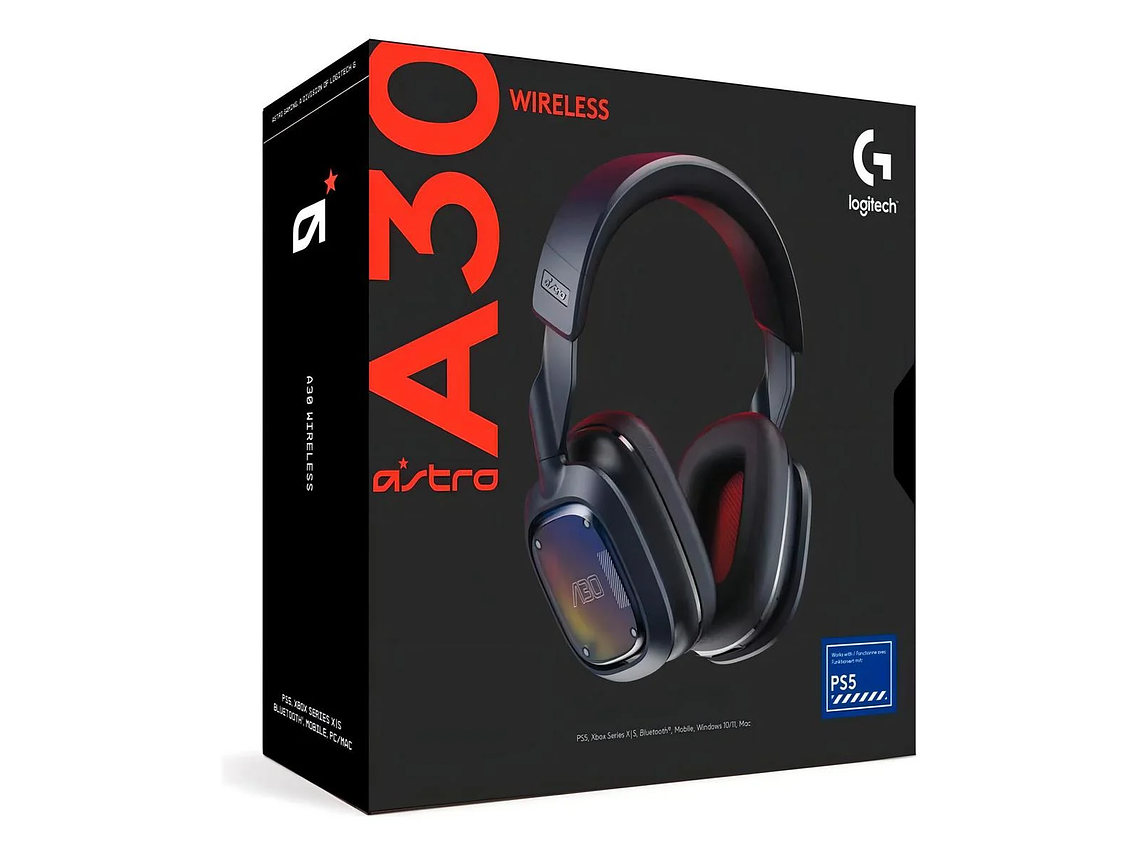AUDIFONO GAMER LOGITECH ASTRO A30 INALAMBRICO COLOR AZUL MARINO PARA MULTIPLES PLATAFORMAS 1