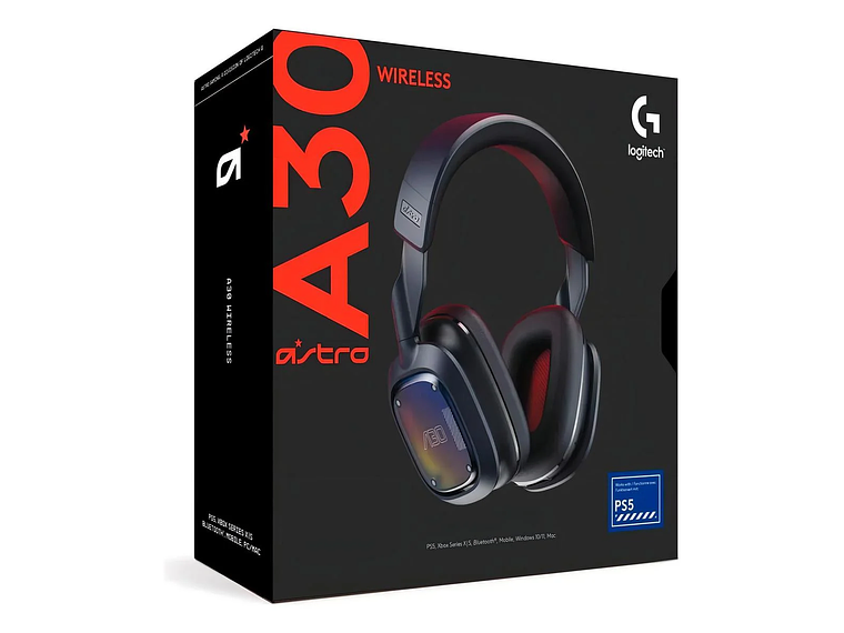 AUDIFONO GAMER LOGITECH ASTRO A30 INALAMBRICO COLOR AZUL MARINO PARA MULTIPLES PLATAFORMAS 1