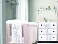 SET COMODA Y CUNA GIRAFFE AJUSTABLE (120 X 60) - Miniatura 2
