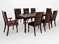 JUEGO DE COMEDOR CIC CORDOBES PLUS EXT 6 SILLAS 2 SITIALES - Miniatura 1