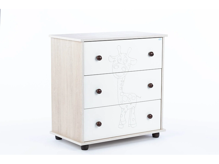 SET COMODA Y CUNA GIRAFFE AJUSTABLE (120 X 60) 5