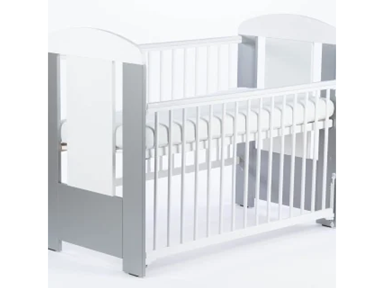 SET COMODA Y CUNA STARS AJUSTABLE (120 X 60) | GRIS 1