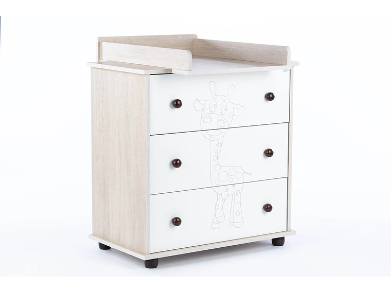 SET COMODA Y CUNA GIRAFFE AJUSTABLE (120 X 60) 6