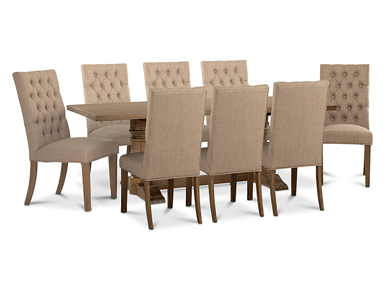 JUEGO DE COMEDOR CIC SEATTLE 8 SILLAS BEIGE 1