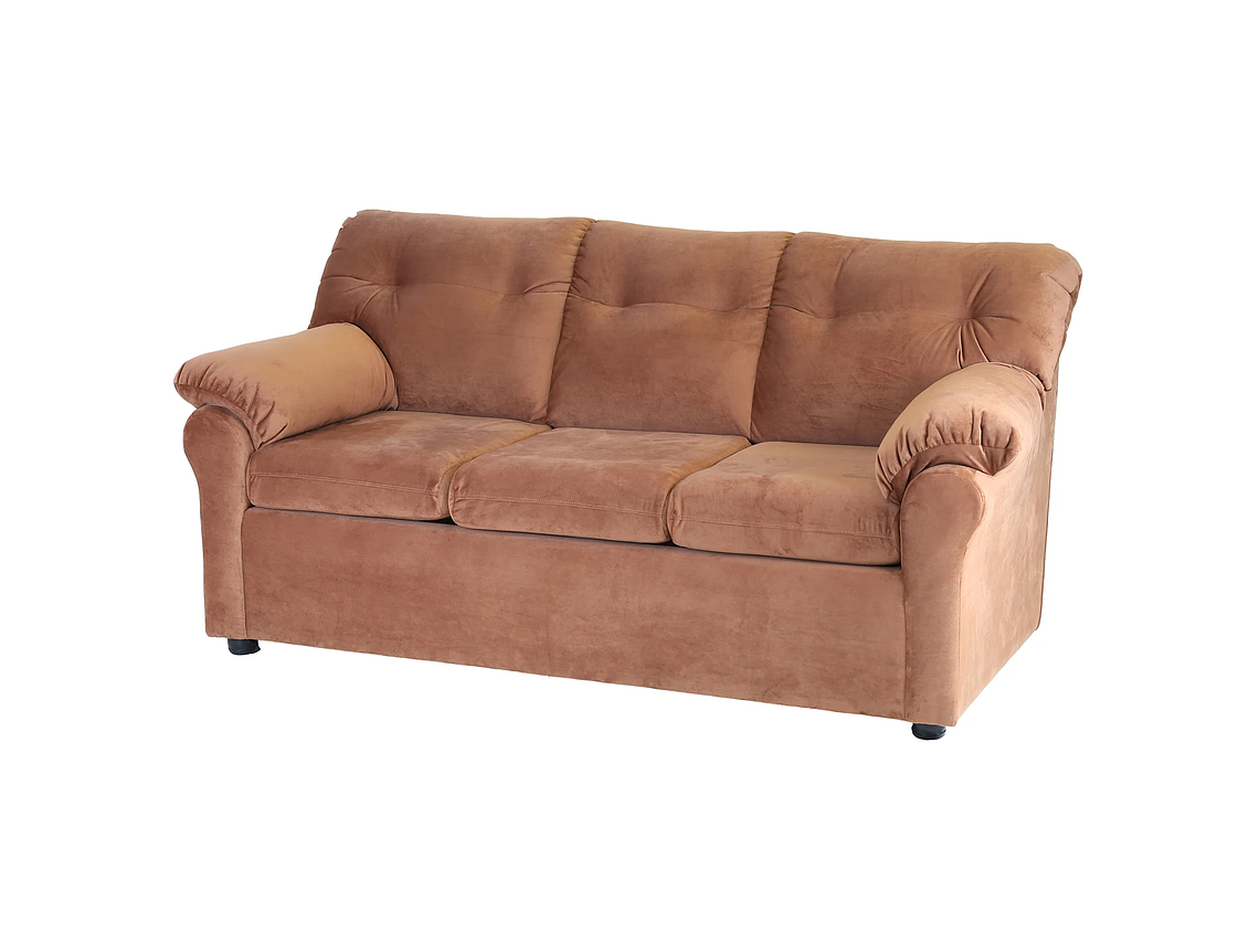 JUEGO LIVING MUEBLES AMÉRICA 321 TELA TOSTADO 2