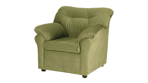 JUEGO LIVING MUEBLES AMÉRICA 321 TELA VERDE MUSGO