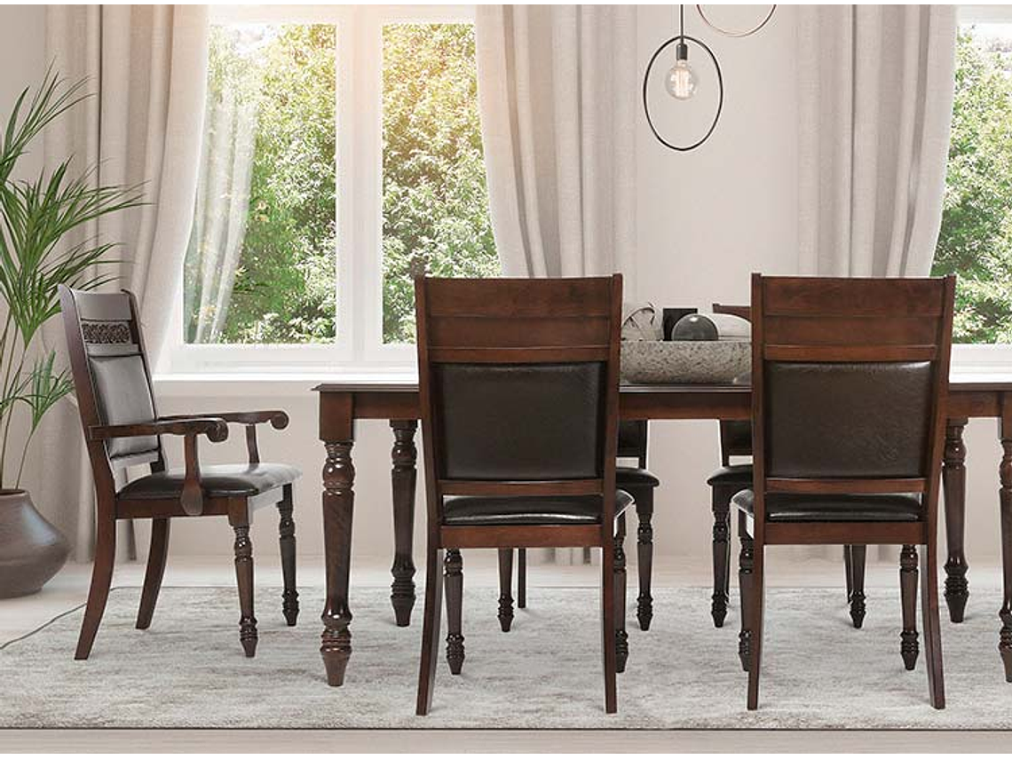 JUEGO DE COMEDOR CIC CORDOBES PLUS EXT 6 SILLAS 2 SITIALES 10