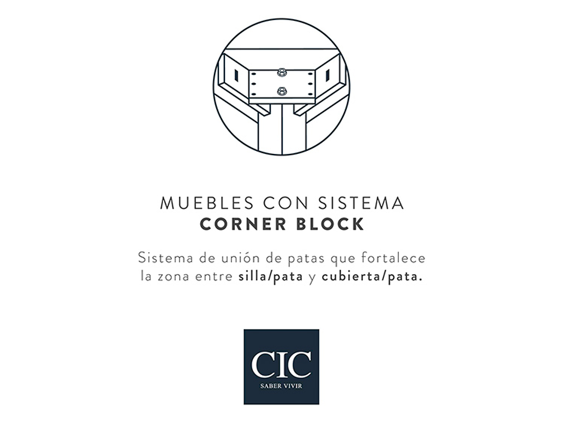 JUEGO DE COMEDOR CIC NEW CORDOBES 6 SILLAS 2 SITIALES 7