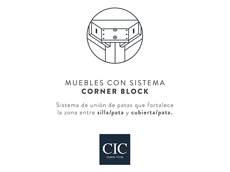 JUEGO DE COMEDOR CIC NEW CORDOBES 6 SILLAS 2 SITIALES 7