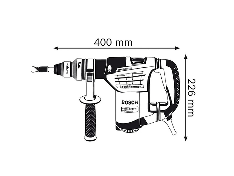 MARTILLO PERFORADOR BOSCH DEMOLEDOR GBH 4-32 DFR 900 W 6