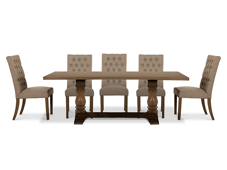 JUEGO DE COMEDOR CIC SEATTLE 8 SILLAS BEIGE 12