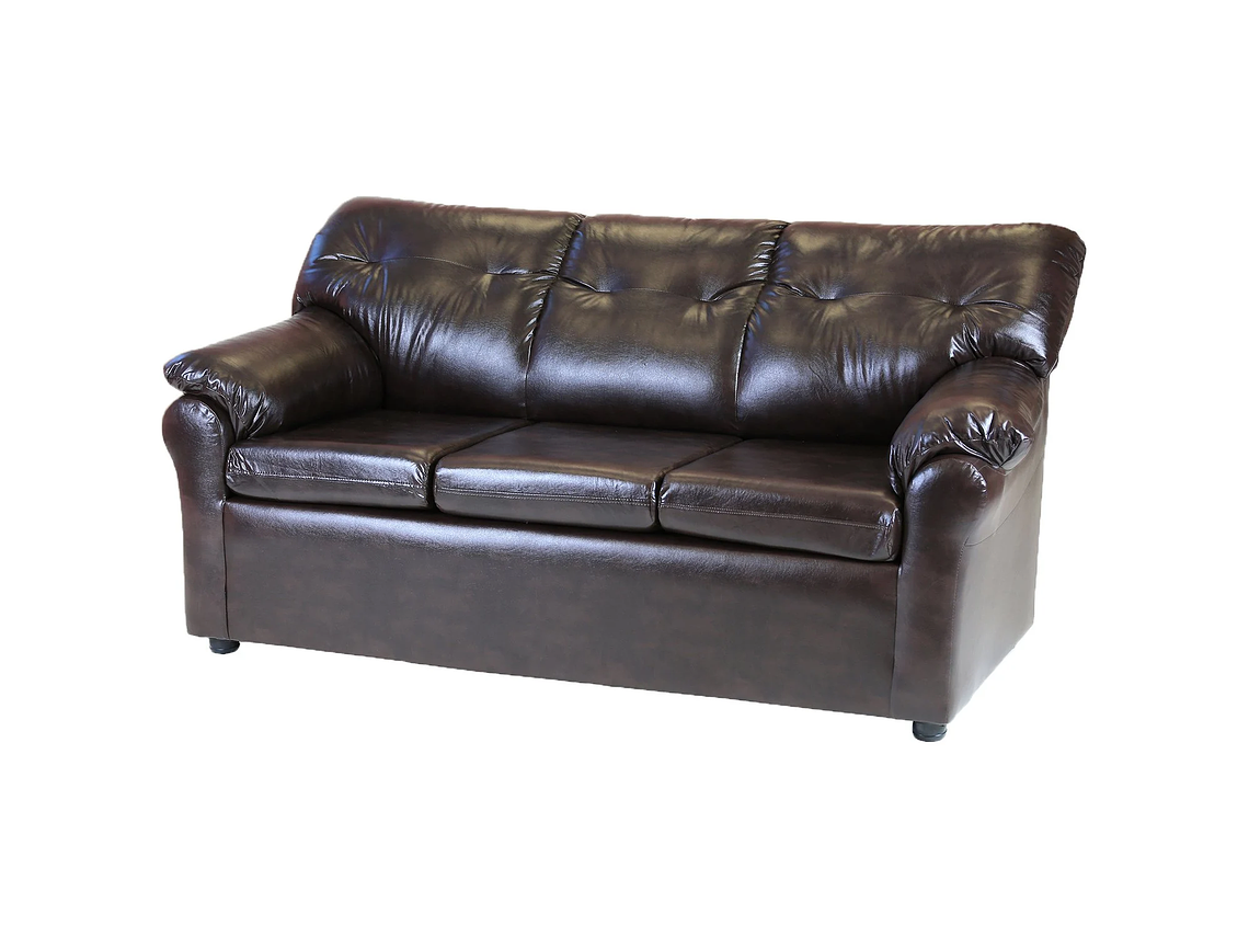 LIVING MUEBLES AMÉRICA 321 CUERO CAFÉ MORO 4