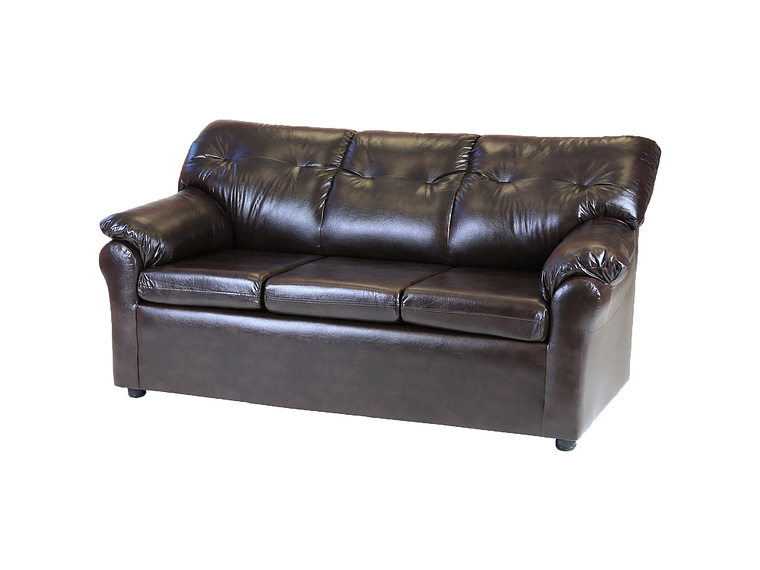 LIVING MUEBLES AMÉRICA 321 CUERO CAFÉ MORO 4