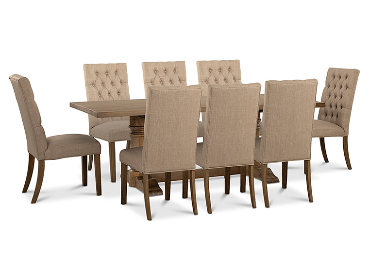 JUEGO DE COMEDOR CIC SEATTLE 8 SILLAS BEIGE 14