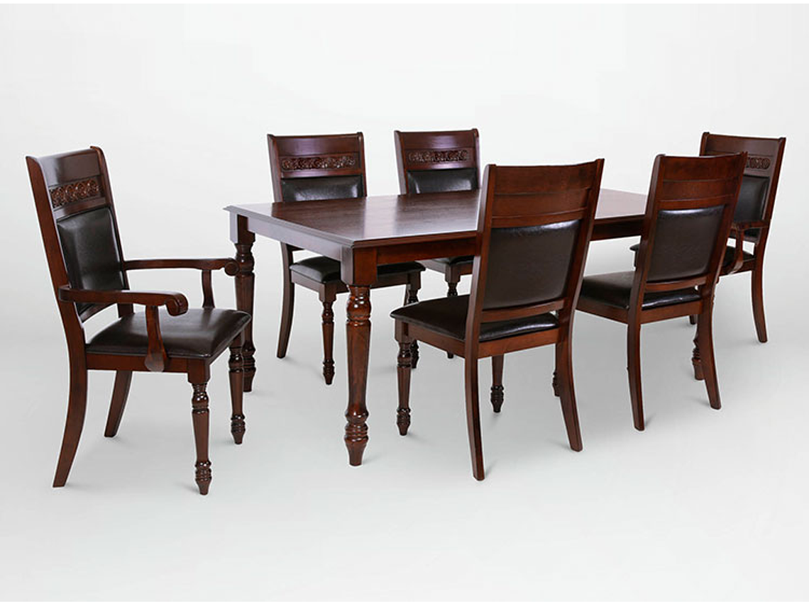 JUEGO DE COMEDOR CIC NEW CORDOBES 4 SILLAS 2 SITIALES 1