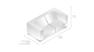FUTÓN IDETEX WASHINGTON 3 CUERPOS