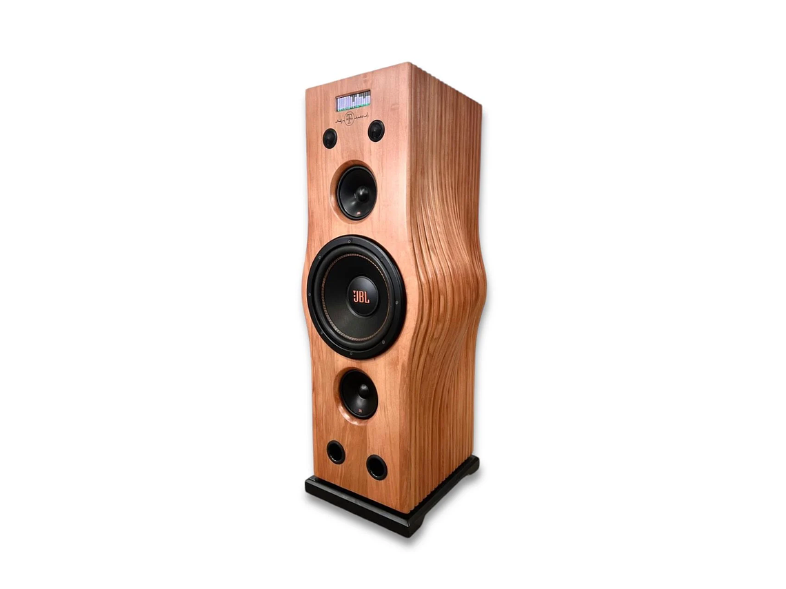 SISTEMA DE AUDIO TORRE EN MADERA NATIVA MODELO STLX1 2