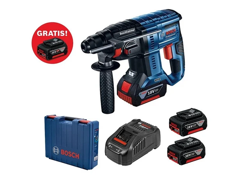 ROTOMARTILLO BOSCH GBH 180-LI SDS-PLUS, 18V+2 BAT.+CARGADOR 1