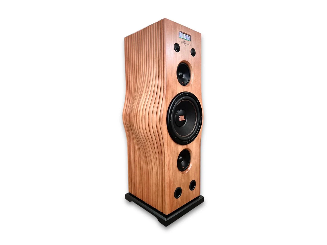 SISTEMA DE AUDIO TORRE EN MADERA NATIVA MODELO STLX1 4