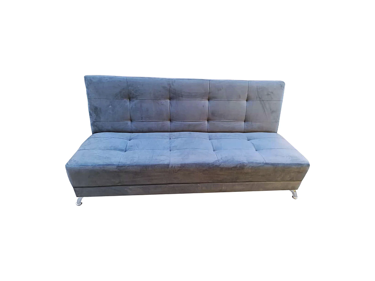 FUTON CAMA HVM PATAGONIA 15P GRIS LINO PMETAL 1