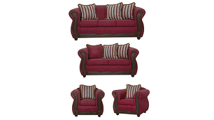 JUEGO LIVING BLACK FACTORY SOFIA 3 2 1 1 BURDEO