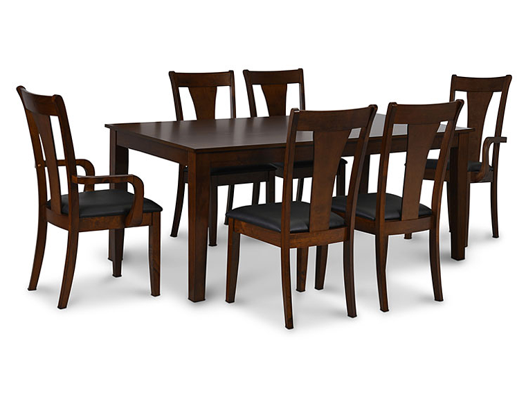 JUEGO DE COMEDOR CIC THOMAS 4 SILLAS 2 SITIALES CAFÉ 3