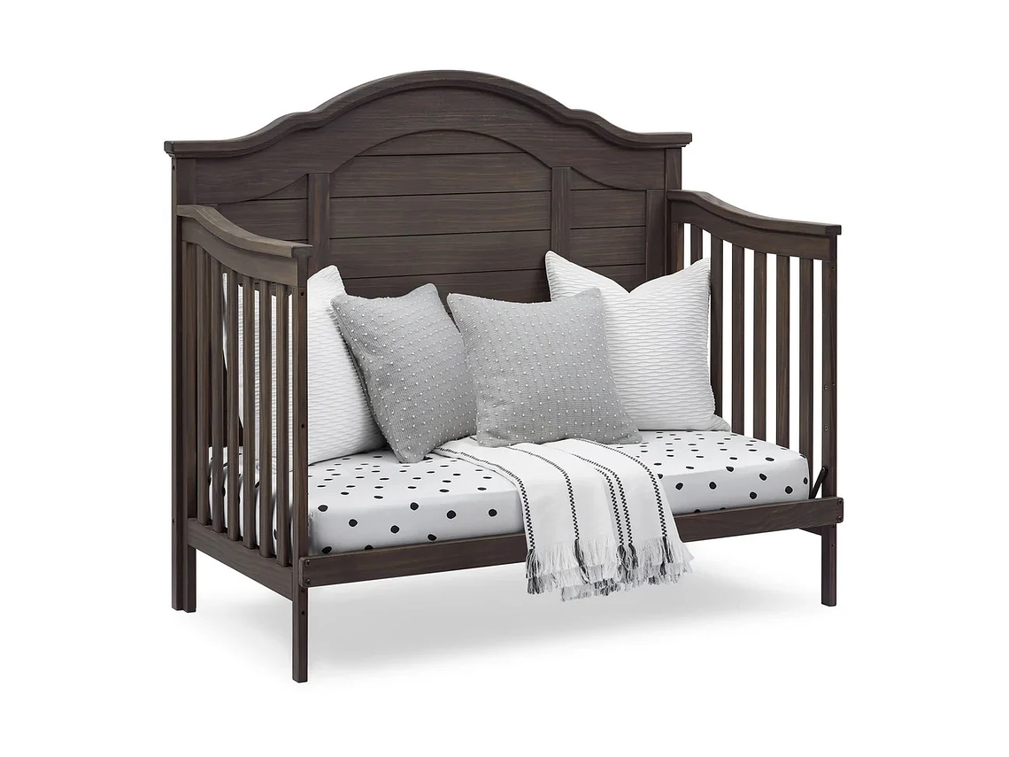 CUNA DE MADERA SOLIDA CONVERTIBLE 6 EN 1 ASHER GRIS 5