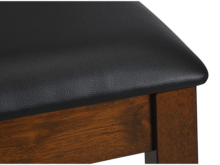 JUEGO DE COMEDOR CIC THOMAS 4 SILLAS 2 SITIALES CAFÉ 8