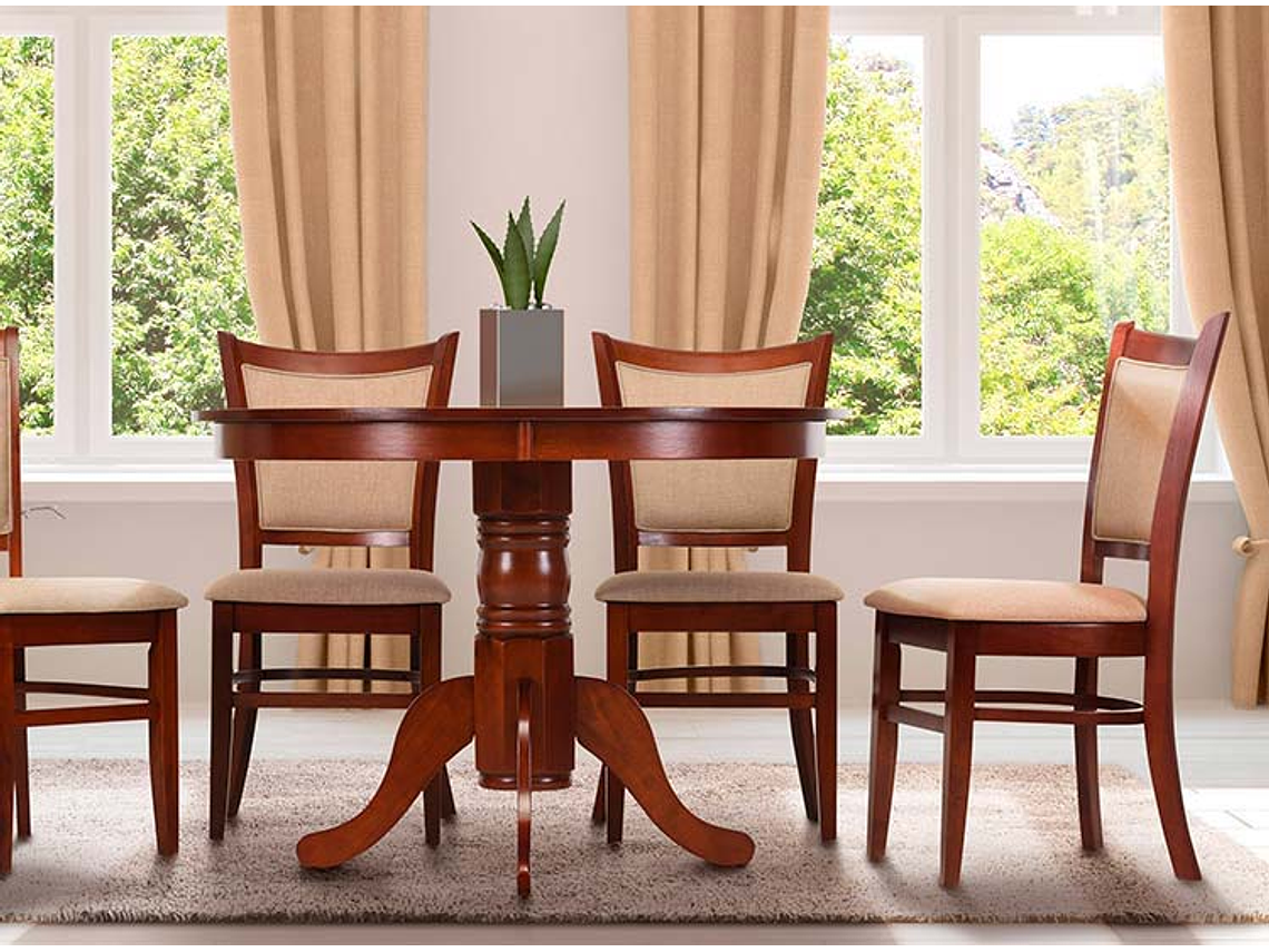 JUEGO DE COMEDOR CIC CALABRIA 6 SILLAS ARENA 4