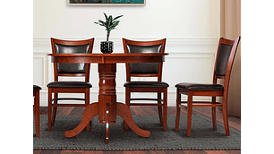 JUEGO DE COMEDOR CIC CALABRIA CHOCOLATE 6S