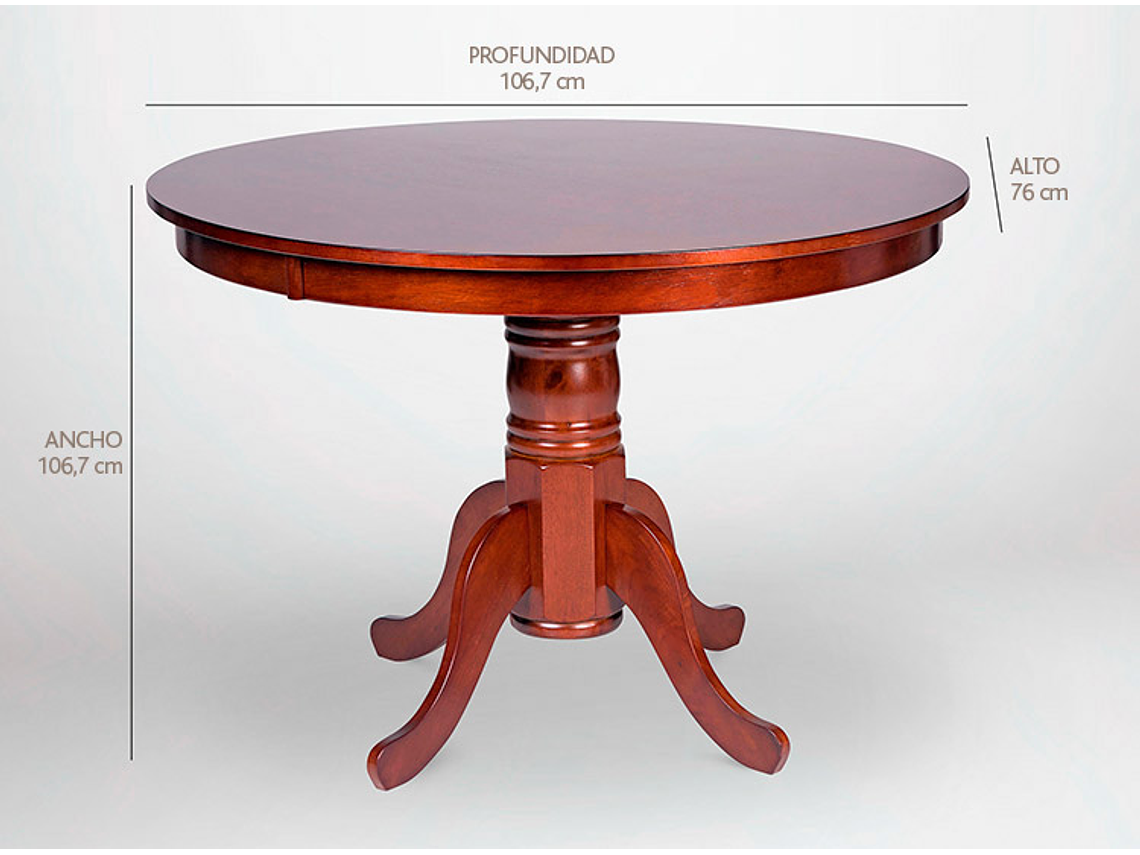 JUEGO DE COMEDOR CIC CALABRIA 6 SILLAS ARENA 7